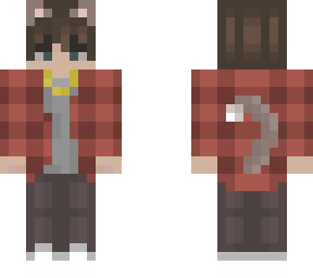 cat boy but flannel