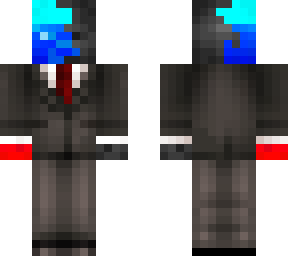 chaos steve in a suit