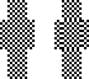 checkerboard skin