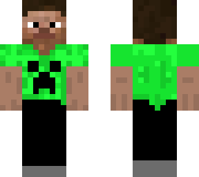 creeper shirt steve | Minecraft Skin
