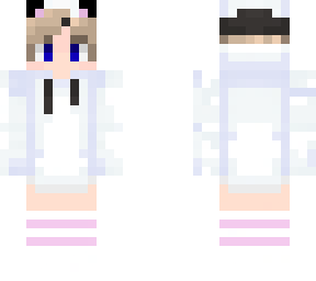 femboy in white hoodie with catears