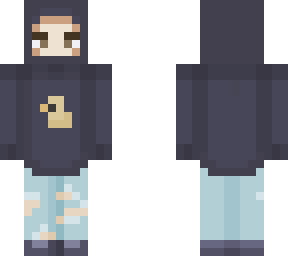 girl in duck hoodie