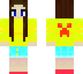 girl minecraft skin (4 px arms)