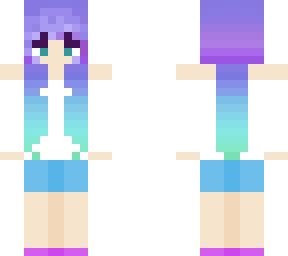 girl with blue and green hair