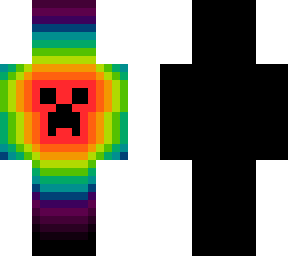 glowing creeper rainbow