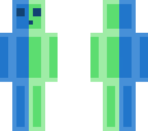 green and blue slime