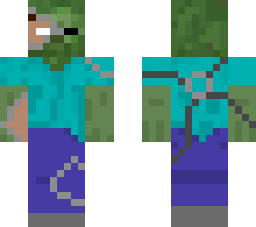 half herobrine cyborg zombie