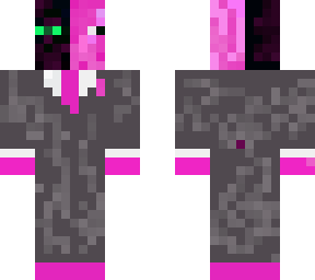 half ranboo half techno skin