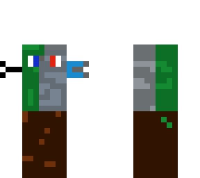 half robot tree man