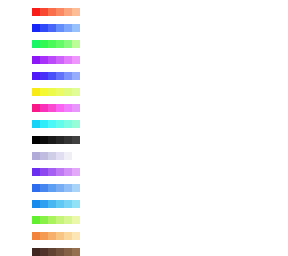 hue shifting colors