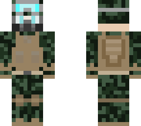 lovely empire rm spruce camo w/ m50 gas mask