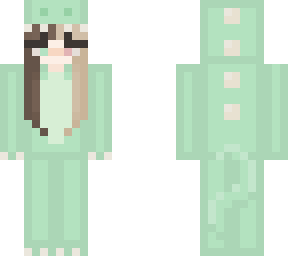 my skin in a dino onesie
