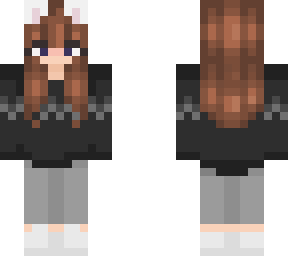 nihachu with brown hair