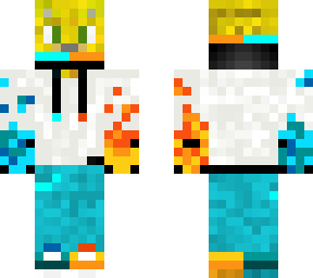 ocelot drip (lol) fire and ice with white hoodie