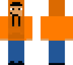 orange hoodie