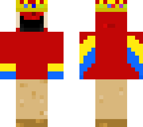 parrot with crown