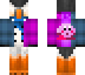 puffin with multi-coloured jumper