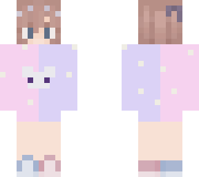 purple and pink girl