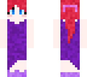 purple dressed girl