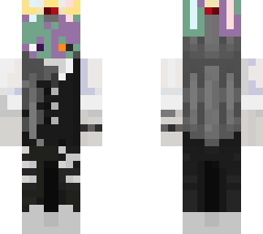 purple/green bunny mask