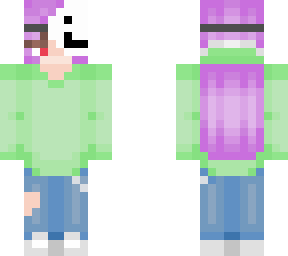 purple haired female dream