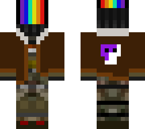 rainbow face with jacket
