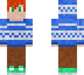 red haired kid with hoodie