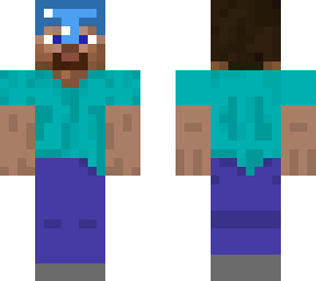 steve with diamond helmet front
