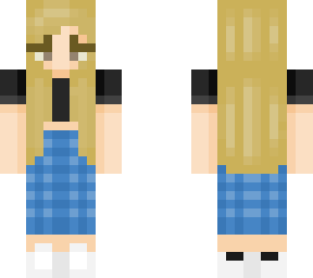trendy girl with blue plad  pants