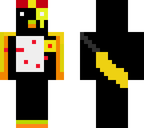 warrior penguin with monocle