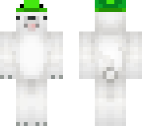 white dog frog hat