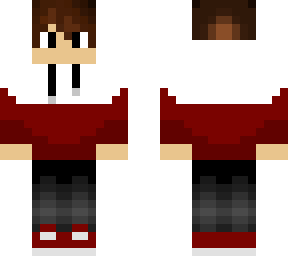 white red hoodie boy