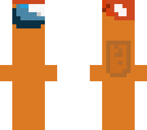 among us mushroom orange dude