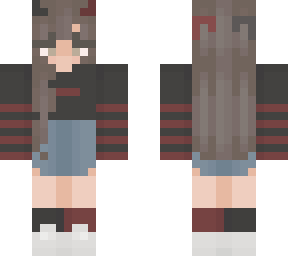 black & red egirl