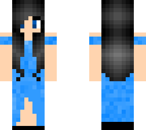 blaues kleid