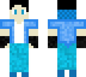 blue boy with a hoodie