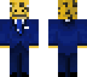 blue suit