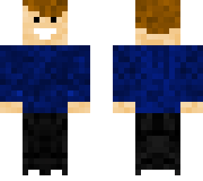 brown hair boy - blue jacket - white t-shirt