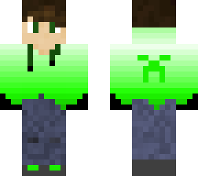 creeper boy with hoodie and headphones