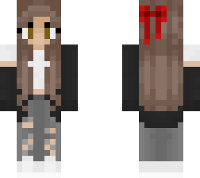 cute girl with bow | Minecraft Skin