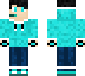 cyan gamer boy