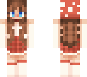 edited to be brunette and tanner mushroom girl