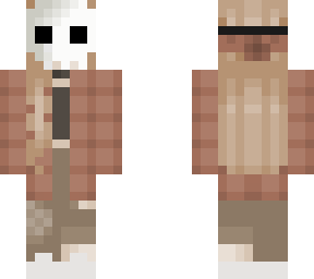 girl with skull mask