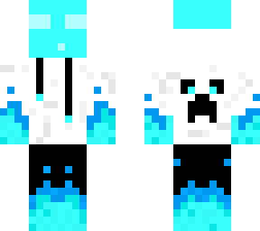 light blue neon slime