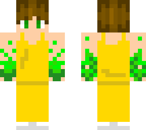 me with green energy hands