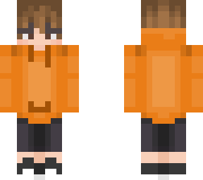 orange hoodie