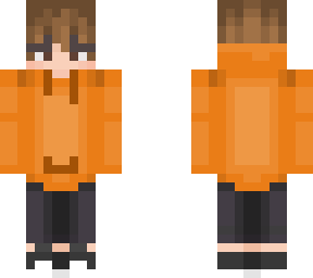 orange hoodie