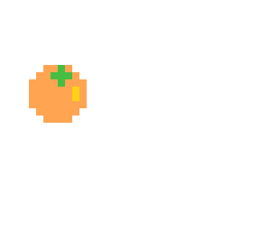 orange pixel art