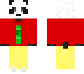 panda with bamboo shirt