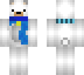 polar bear with scarf